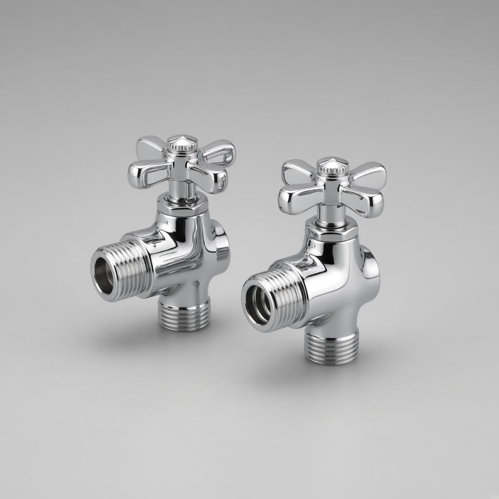 Chrome Angle Valve Pair
