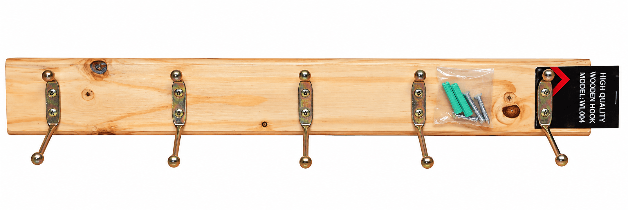 Hook Wooden Wall Rack