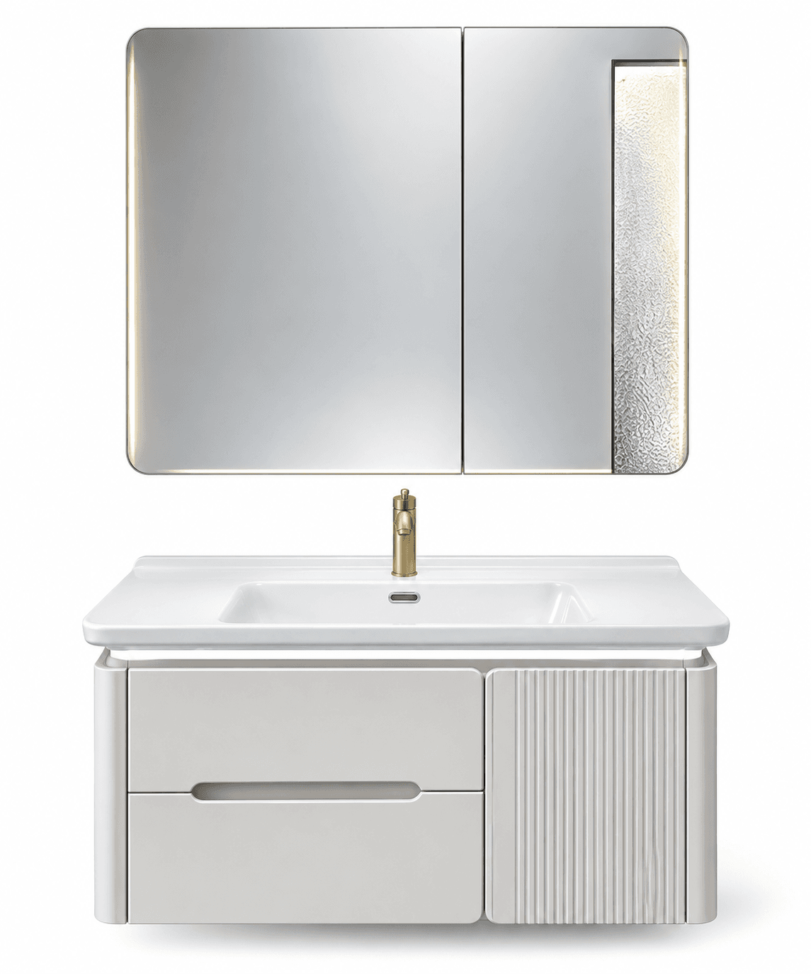 Modern LED Bathroom Vanity Set