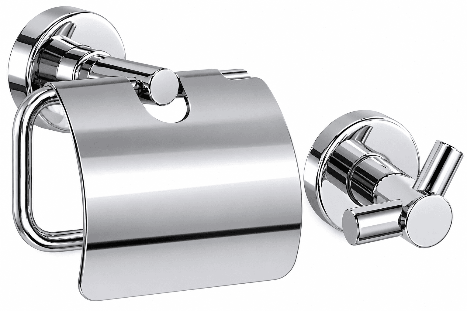 Chrome Covered Toilet Paper Holder