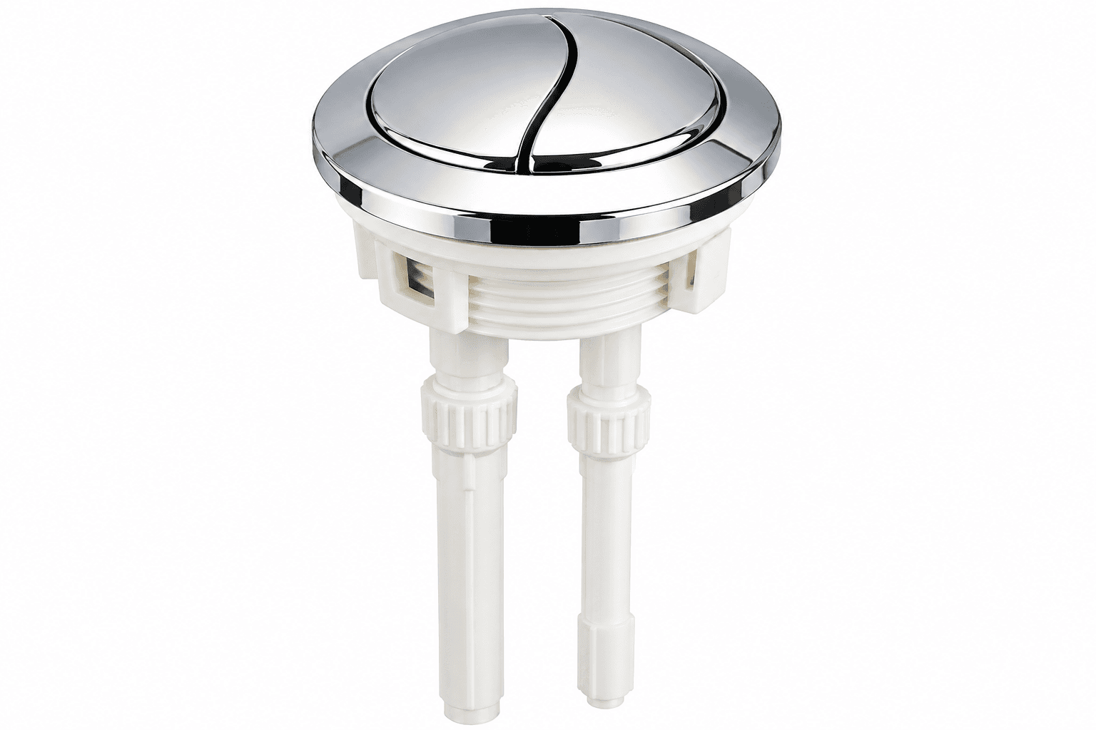 Dual-Flush Chrome Button